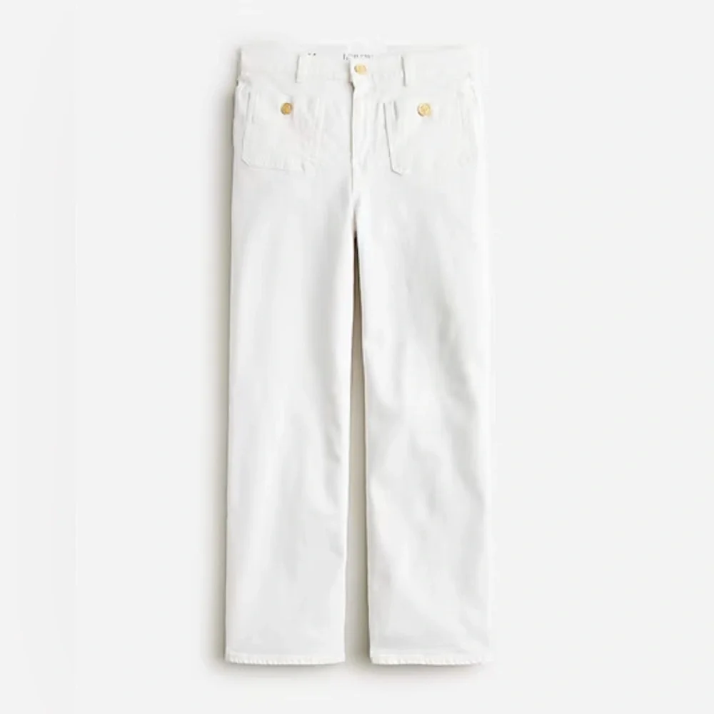 J. Crew Sailor slim wide-leg jean in white • multiple sizes • BX940 - Picture 1 of 11